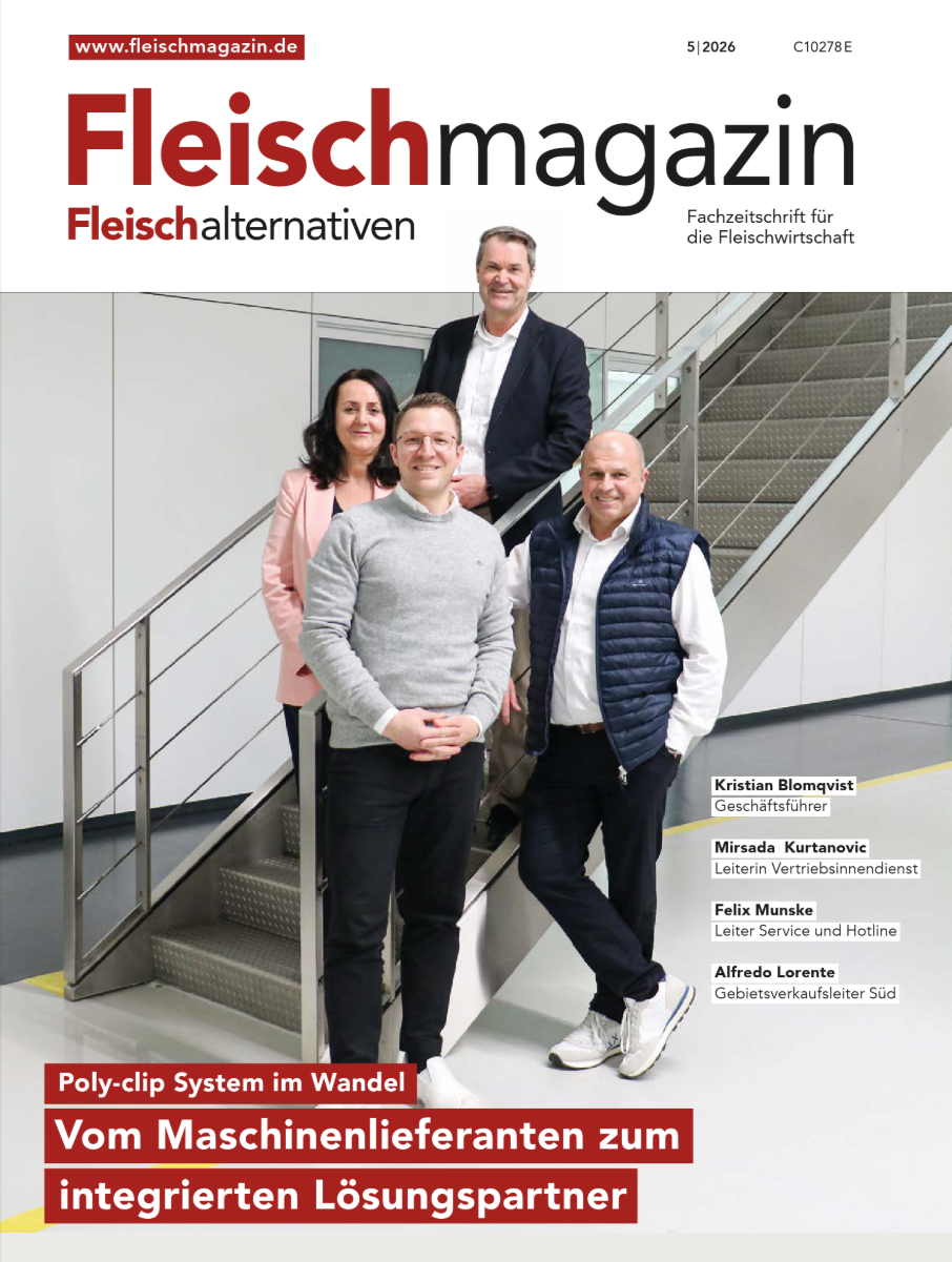 Das Titelblatt des Fleischmagazins